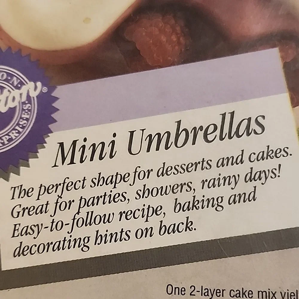 1994 Wilton Silver Mini Umbrella Baking Pan